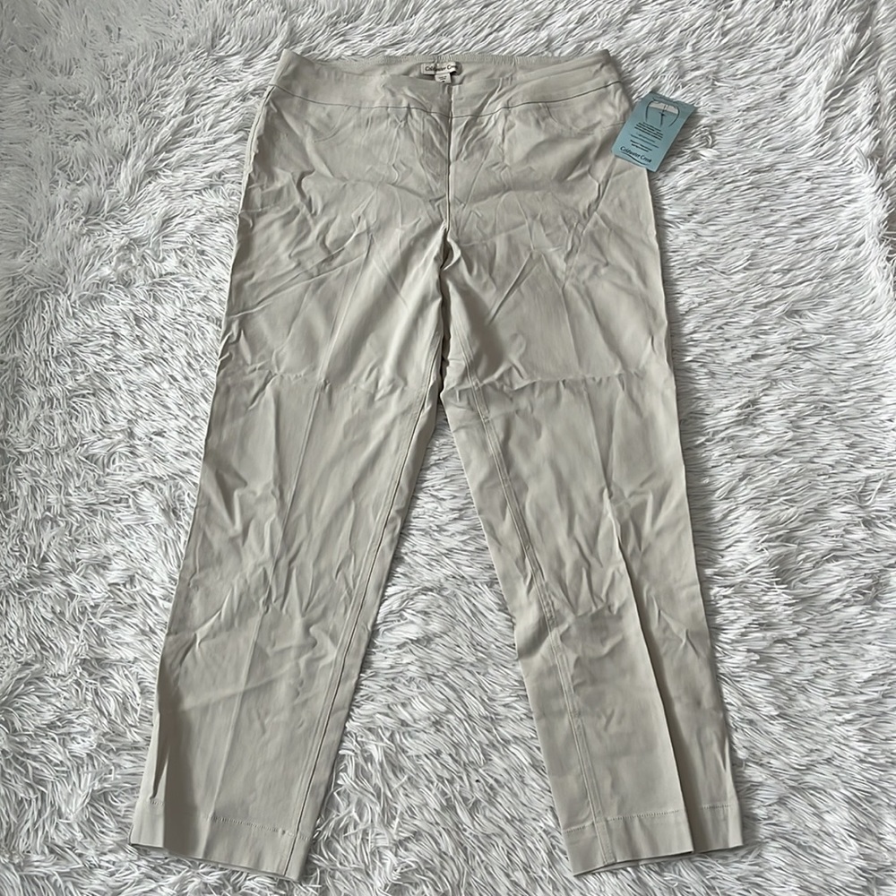 COLDWATER CREEK ShapeMe Pants Pull-On Anywear in Ivory size 16 - Picture 4 of 14